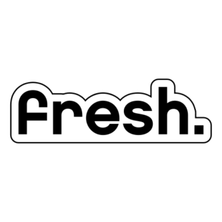 Fresh Sticker (Black)